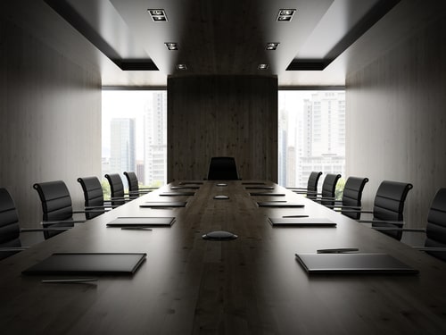 The boardroom, where a business' strategy is decided.