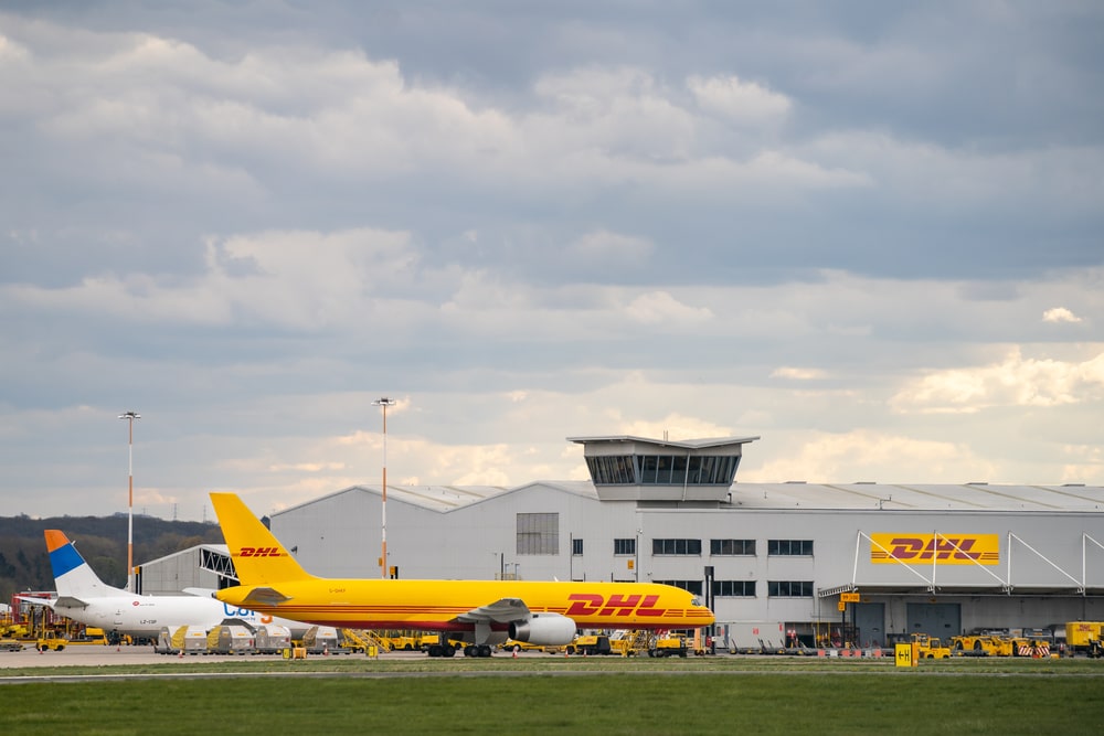 DHL Cargo hub at East Midlands Airport, Nottingham.
