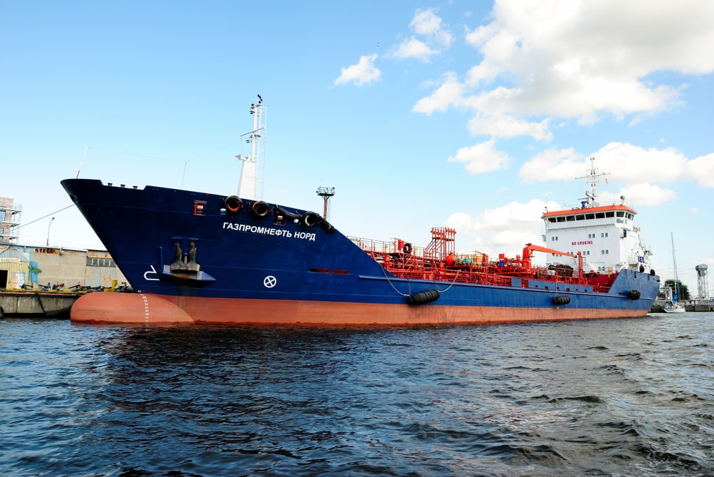 Gazpromneft Nord Oil/Chemical Tanker moored in Kaliningrad